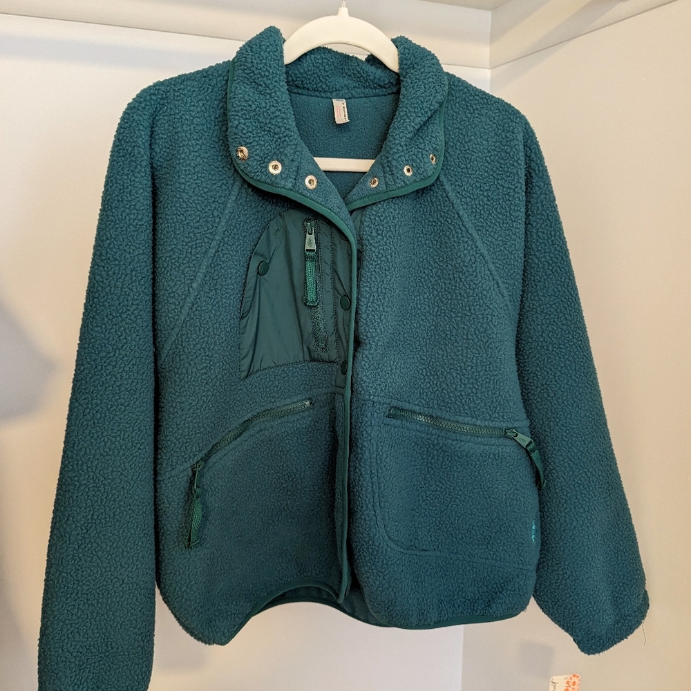Free People Hit The Slopes Fleece Jacket